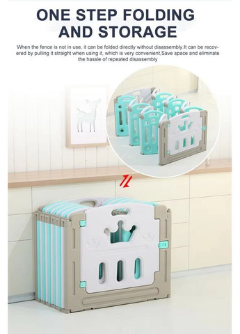 Дитячий майданчик-манеж із гіркою та гойдалкою-лошадкою No Brand (363134242)