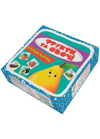 Картки Розумні картки. Фрукти та овочі 30 шт (9789669875464) Кристал Бук (365750477)