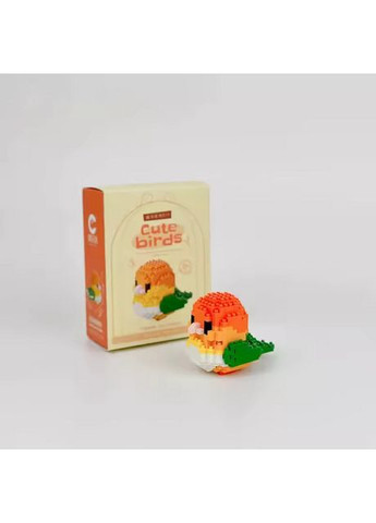 Мини конструктор фигурка попугая Каик с подвижными крыльями, diy конструктор, 234 детали No Brand (370290408)