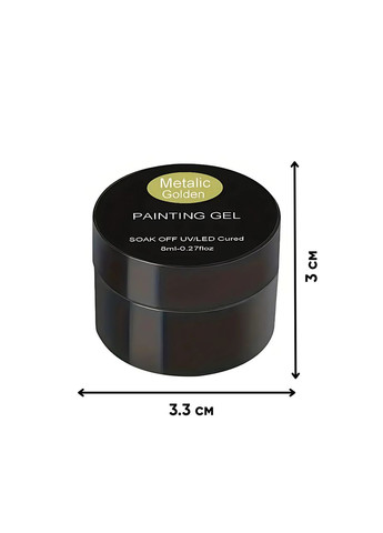 Набір гелів для нігтів «Golden + Silver Mirror Gel», 2 шт, золотий та срібний Golden Silver (356130071)