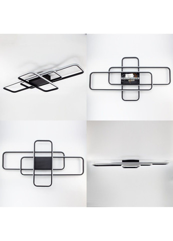 Смарт люстра керована світлодіодна SVEN 3SQ 105 Вт 908x508x80 мм Чорна ESLLSE (358201883)