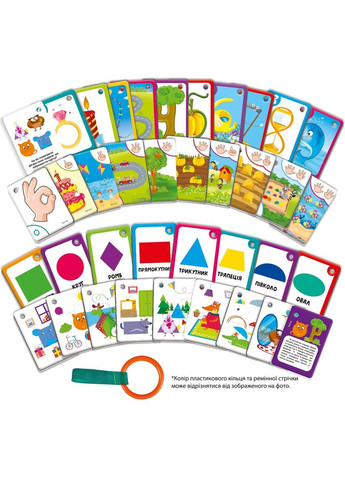 Карточки на ремне Цифры и фигуры, укр. язык () Vladi toys VT2000-11 (328401290)