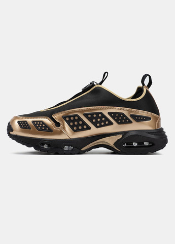 Черные всесезонные кроссовки мужские nike air max sunder sndr black gold | найк аир макс сандер сндр черные золотые No Brand