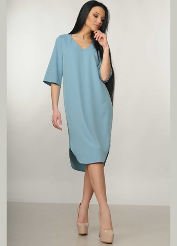 Блакитна ділова, кежуал сукня ри мари лагуна пл 5.1-01/19 силуетна RiMari