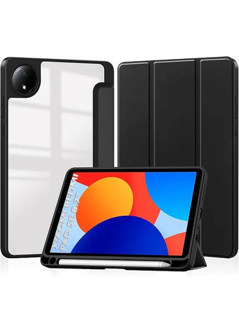 Чохол-книжка Soft Edge TPU з кріпленням для стілусу для Xiaomi Redmi Pad SE 8.7" Black BeCover (360426330)