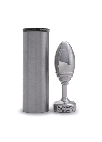 Металева анальна пробка Butt Plug RIBBED, ребриста, діаметр 3,3 см Doxy (369945701)
