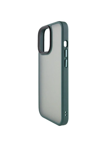 TPU+PC чохол Metal Buttons для Apple iPhone 14 Pro (6.1") Чорний No Brand (382804049)