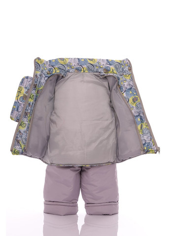 Серый зимний комбинезон на синтепоне для мальчика галактика ноль подстежка серый 86 см (27626) BABYKROHA