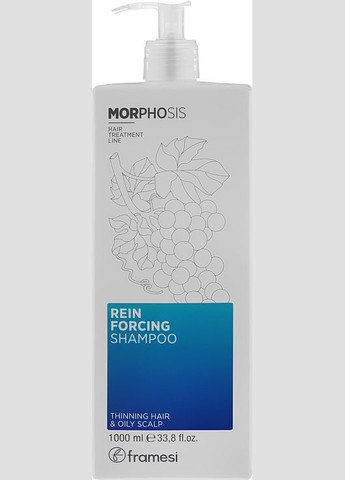Шампунь укрепляющий для волос Morphosis Reinforcing Shampoo 1000ml (997746-62411) Framesi (368616047)