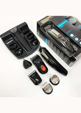 Професійна машинка для стрижки волосся з насадками Geemy GM-853, Миюча машинка CK-877 для стрижки Gemei (351485943)