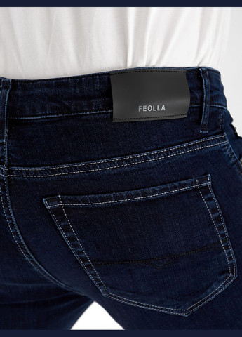 Синие демисезонные скинни джинсы maxen skinny мужские темно-синего цвета 33027 Fashion