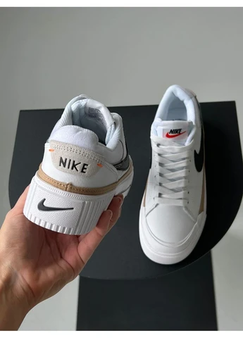 КРОССОВКИ ЖЕНСКИЕ NIKE COURT LEGACY LIFT WHITE НАЙК КОРТ БЕЛЫЕ No Brand белые демисезоны (392019398)