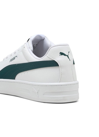 Белые всесезонные кеды court classic clean sneakers unisex Puma