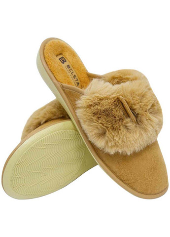 Бежевые тапки Белста