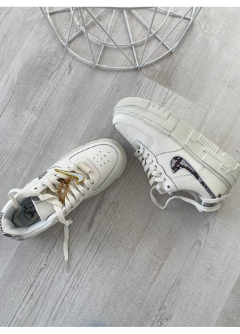КРОСІВКИ ЖІНОЧІ NIKE AIR FORCE 1 PIXEL SE SNAKESKIN 1 НАЙК АІР ФОРС 1 ПРЕМІУМ No Brand білі демісезони (367168337)