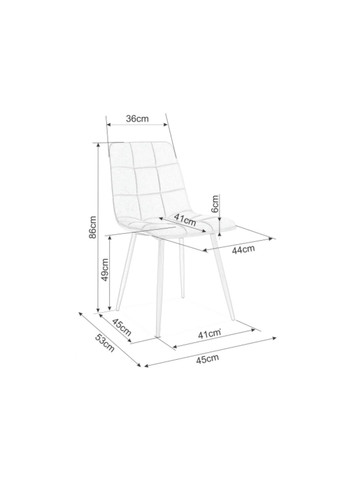 Стілець кухонний MILA VELVET чорний каркас/цинамон BL.4215 MILAVCCY Signal (372178045)