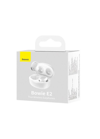 Наушники True Wireless Earphones Bowie E2 (NGTW090002) белые Baseus (280876863)