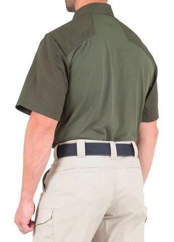 Зелена теніска поло first tactical en’s v2 pro performance short sleeve shirt green No Brand