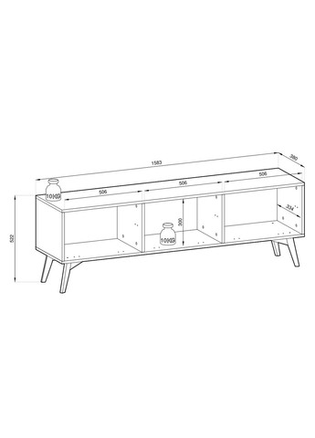 Тумба під ТВ Форест / Forest RTV158 3-дверна Беж пісочний/ялиця сканді (PFH-091479) Perfect Home (367179130)