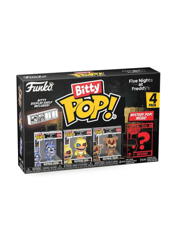 Набор мини фигурок Bitty Pop! Pop! Five Nights at Freddy's(FNaF): Bonnie Пять Ночей с Фредди: ФНАФ Бити поп Funko (344512758)
