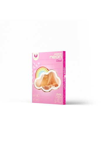 Настінний неоновий світильник-дзеркало Хмара Smarti (371330775)