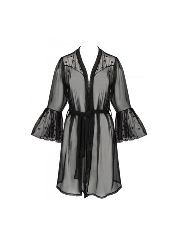 Комбинированный демисезонный воздушный пеньюар lovelia peignoir black, /m Passion