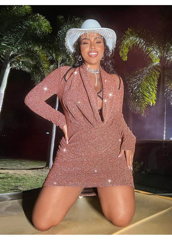 Бежевое платье SHEIN