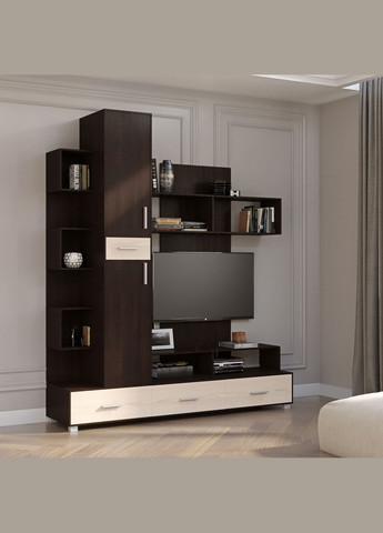 Стенка для гостиной Бриз венге/дуб молочный (EVR2246) Еверест (311684736)