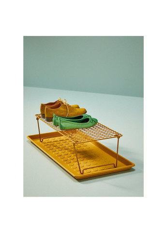 Килимок для взуття ІКЕА BAGGMUCK 71х35 см темножовтий (40565997) IKEA (293241924)