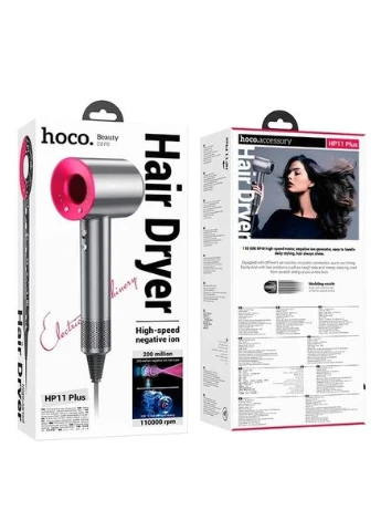 Фен HP11 Plus High-Speed Negative Ion Hair Dryer Rose Red Hoco (395897758)