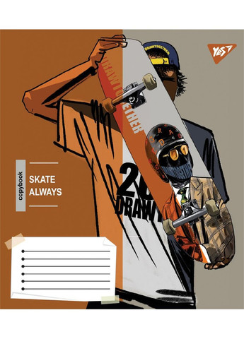 Тетрадь ученическая Skate is always 767812 36 л. Разноцветный shop (4823092295774) Yes (348118136)