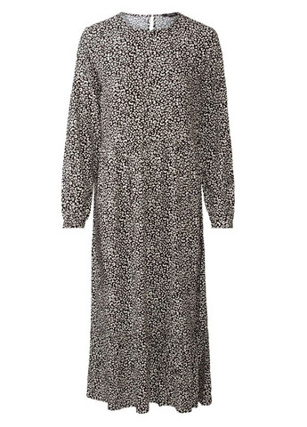 Черно-белое повседневный платье Esmara леопардовый