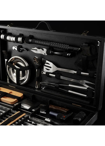 Шашлычный набор + стол 2в1, Набор шампуров, шампура для отца, боссу другу, коллеге, Grills G17 No Brand (365654974)