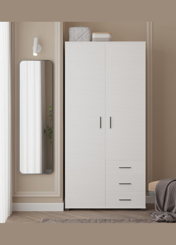 Шкаф прямой с ящиками Бриз ШП-4 (белый) (EVR-2453) Еверест (361999210)