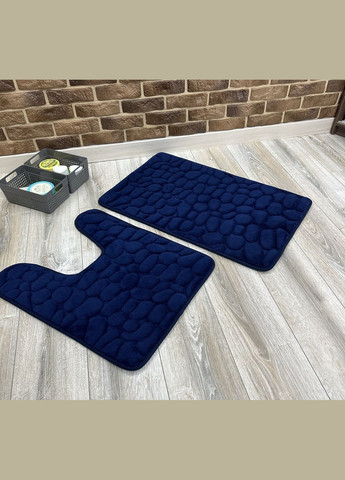 Набор ковриков 𝟐в𝟏 в ванную и туалет / 𝟖𝟎х𝟓𝟎см + 𝟔𝟎х𝟓𝟎см No Brand 𝐒𝐭𝐨𝐧𝐞 𝐏𝐑𝐄𝐌𝐈𝐔𝐌 (279390465)