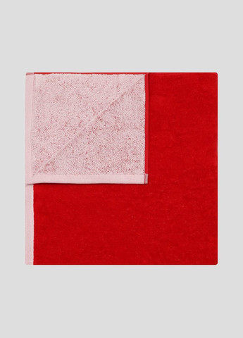 Dirk Bikkembergs красно-белое хлопковое полотенце с логотипом красный производство - Италия