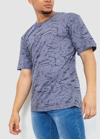 Темно-сіра футболка чоловіча з принтом Ager 219R020