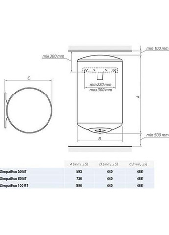 Бойлер SimpatEco 50 MT (305570) TESY