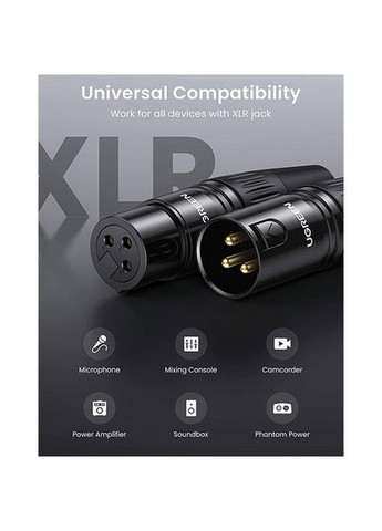 Аудиоразъем Cannon Female Connector(UGR-80440) (UGR-80440) Ugreen AV162 (372684112)