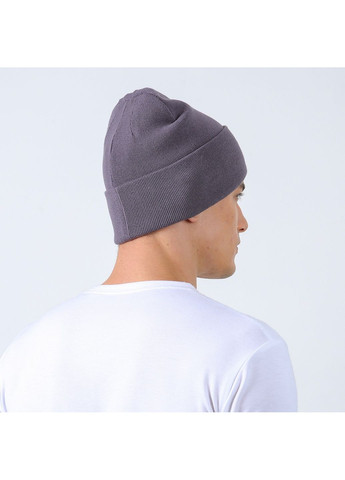 Шапка бини мужская вискоза серая RUTH 592-759 LuckyLOOK 592-759М (351902692)