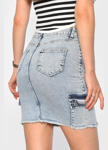 Спідниця жіноча джинсова блакитного кольору Let's Shop (302786204)