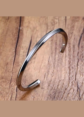 Чоловічий срібний сталевий браслет, металевий Спіраль No Brand (328251266)