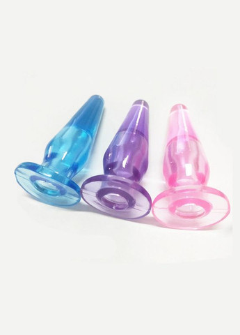 Анальная пробка-напёрсток голубого цвета с эргономичной формой, 7 см, 10168 No Brand (315439978)