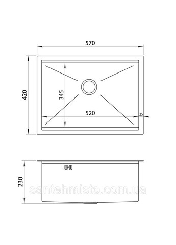 Комплект чорної кухонної мийки та змішувача з нержавіючої сталі NB-5742 Nett (336933061)