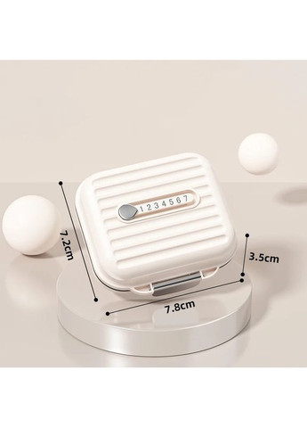 Портативный органайзер для таблеток на 7 отделений - вместительная таблетница Fashion, размер S More (369157001)