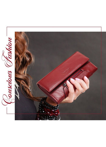 Гаманець Клатч жіночий шкіряний стильний червоний Me BP 931 Red (363555555)