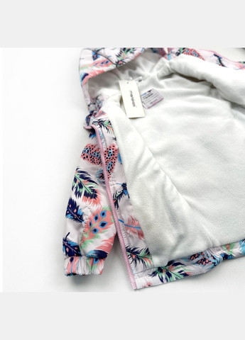 Пудровая демисезонная детская демисезонная куртка для девочки с капюшоном (1jac-fl-p-59-12242) Marakas