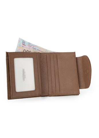 Кошелек женский кожаный маленький Las 110-103 M коричневый Fernando (362219372)
