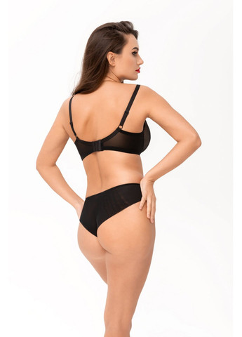 Трусики брифы из микросетки Kalyna 6200 black/peony (352777543)
