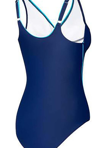 Комбинированный демисезонный купальник закритий для женщин grace синий, бирюзовый Aqua Speed